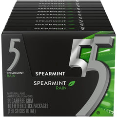 5 Gum Spearmint Rain Sugar Free