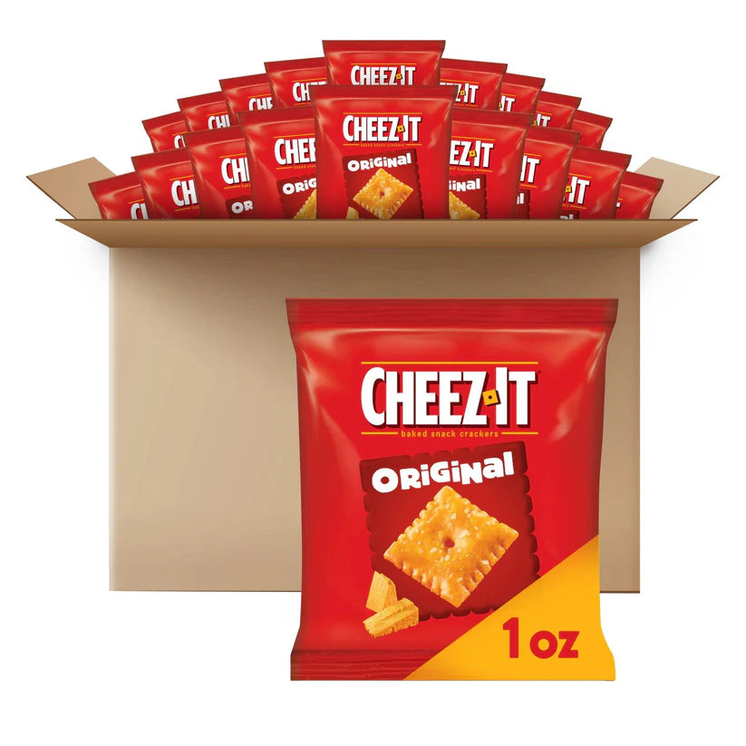 Cheez-It Cheese Crackers, Baked Snack Crackers, Lunch Snacks, Original (45 Packs)